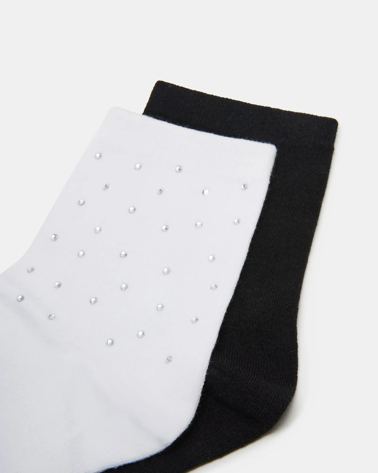 ICED SOCKS WHITE/BLACK sold by Steve Madden product image thumbnail 2