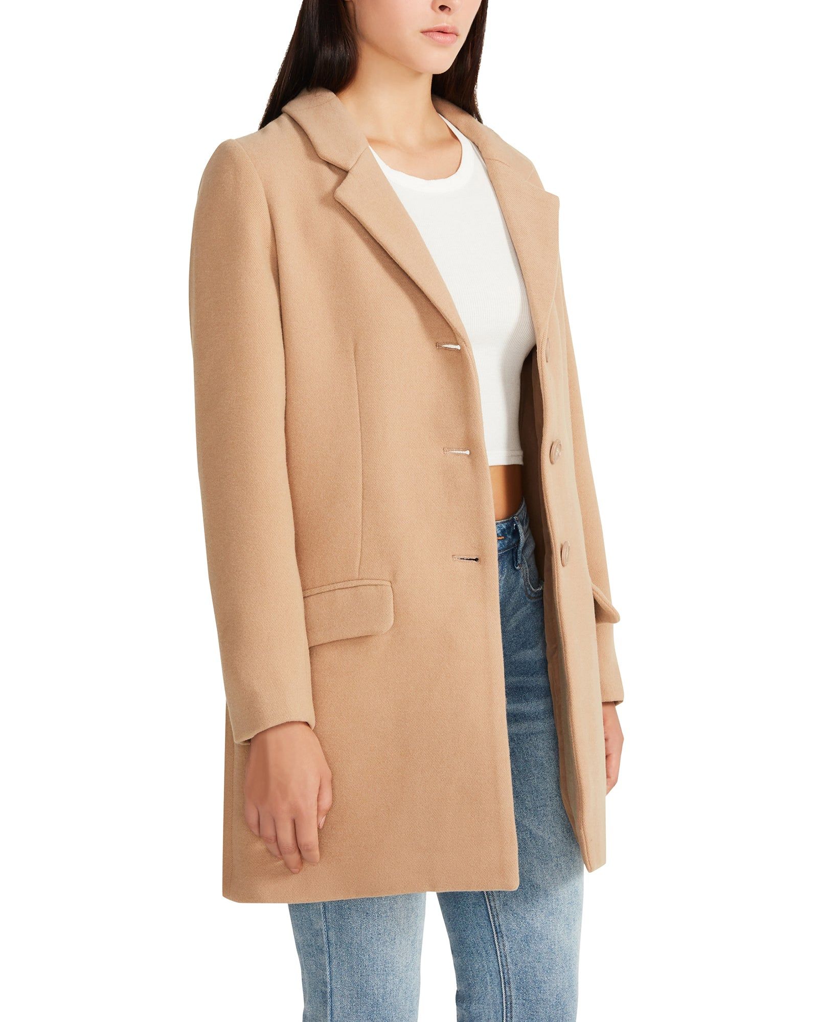 WHISKEY BUSINESS COAT LIGHT CAMEL sold by Steve Madden product image thumbnail 4