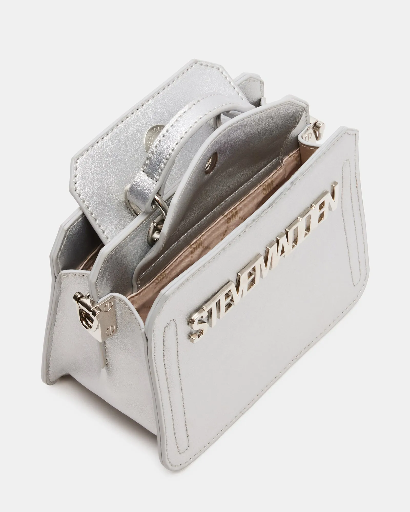 EVELYN MINI BAG SILVER sold by Steve Madden product image thumbnail 4