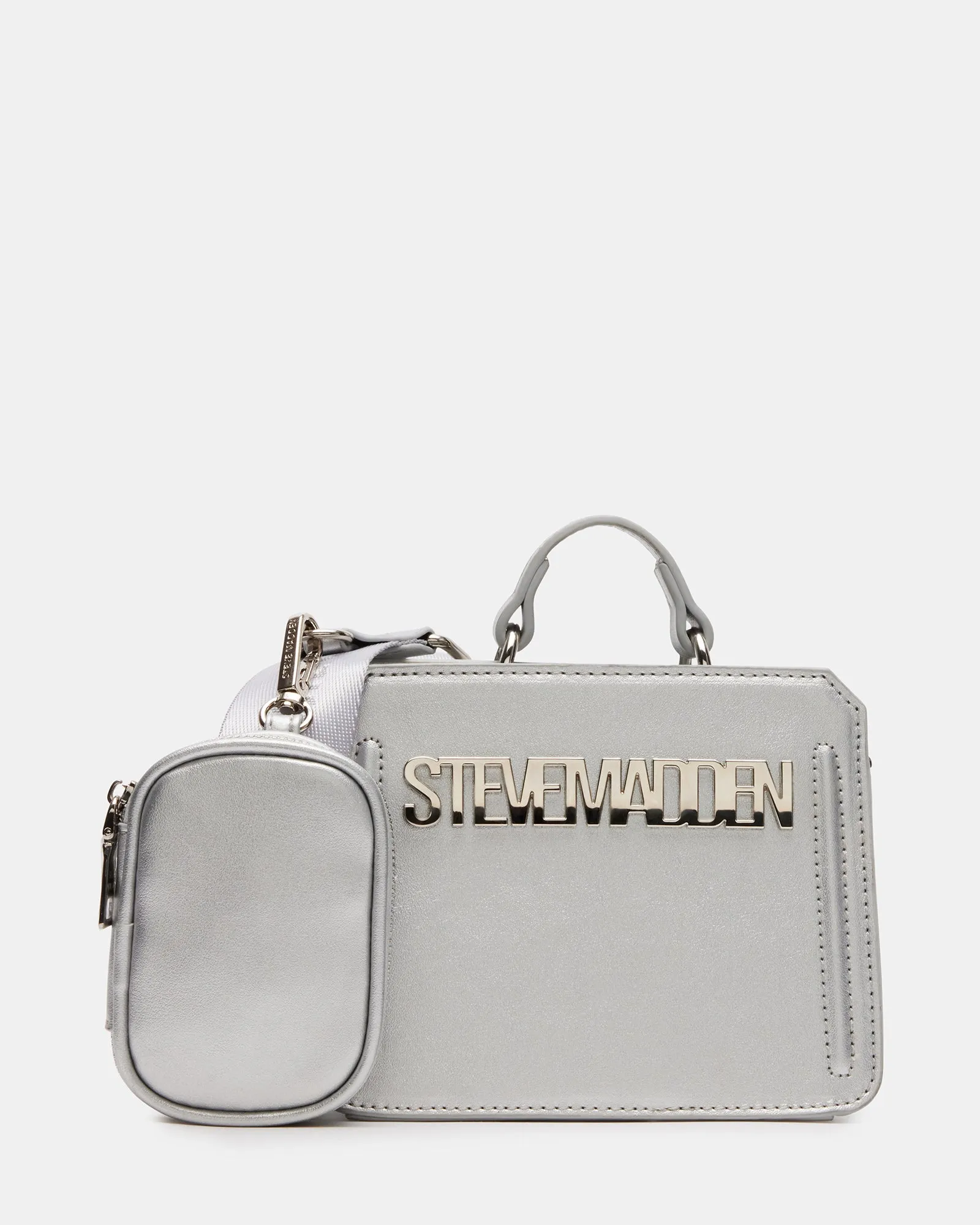 EVELYN MINI BAG SILVER sold by Steve Madden