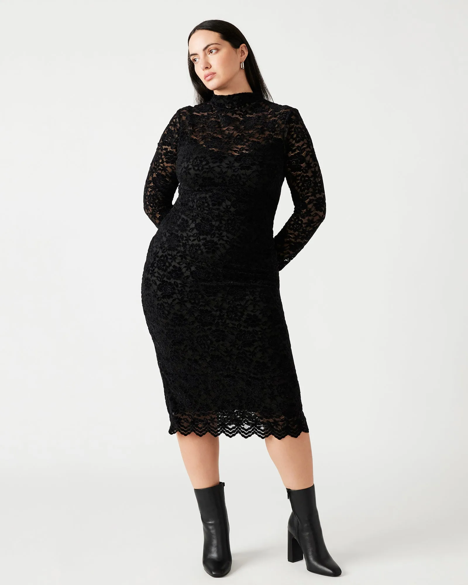 VIVIENNE DRESS BLACK LACE sold by Steve Madden