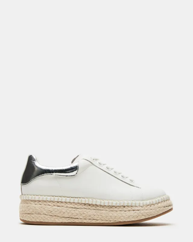 GLANCE WHITE/SILVER sold by Steve Madden