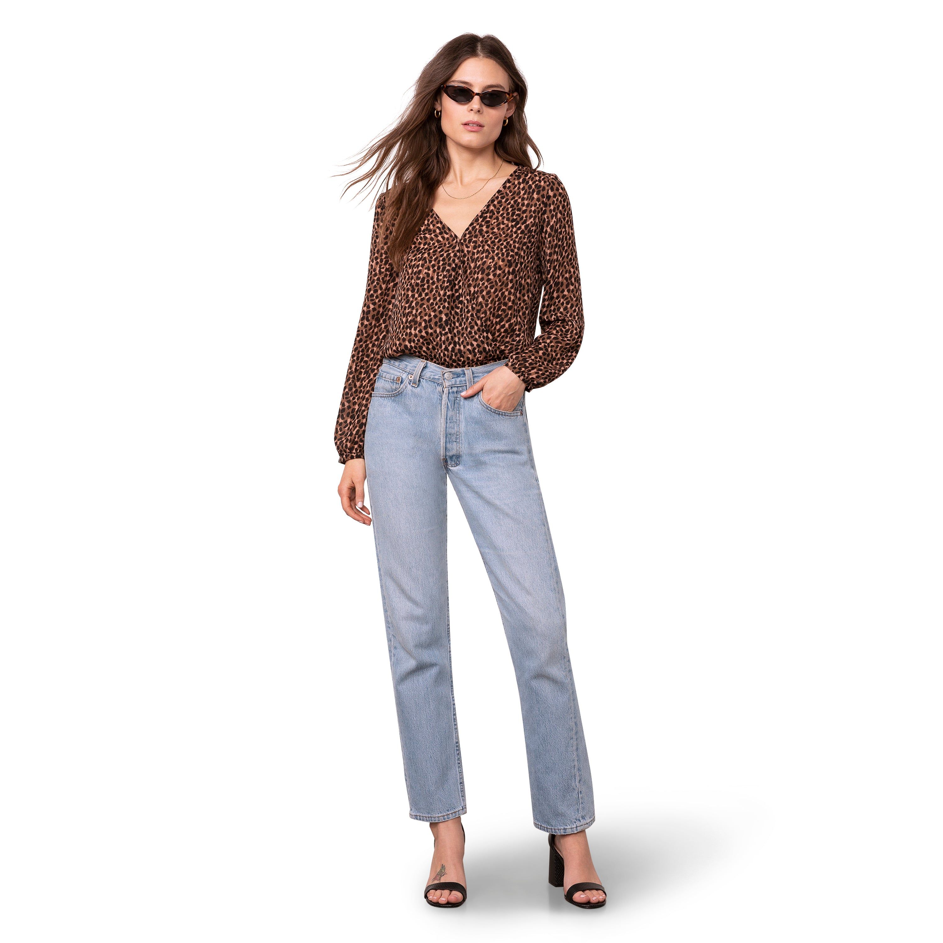 WILD NOTHINGS LEOPARD BODYSUIT BROWN sold by Steve Madden product image thumbnail 3