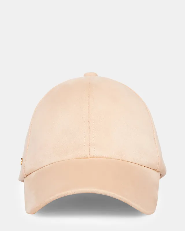 FAUX SUEDE BASEBALL CAP CREAM sold by Steve Madden