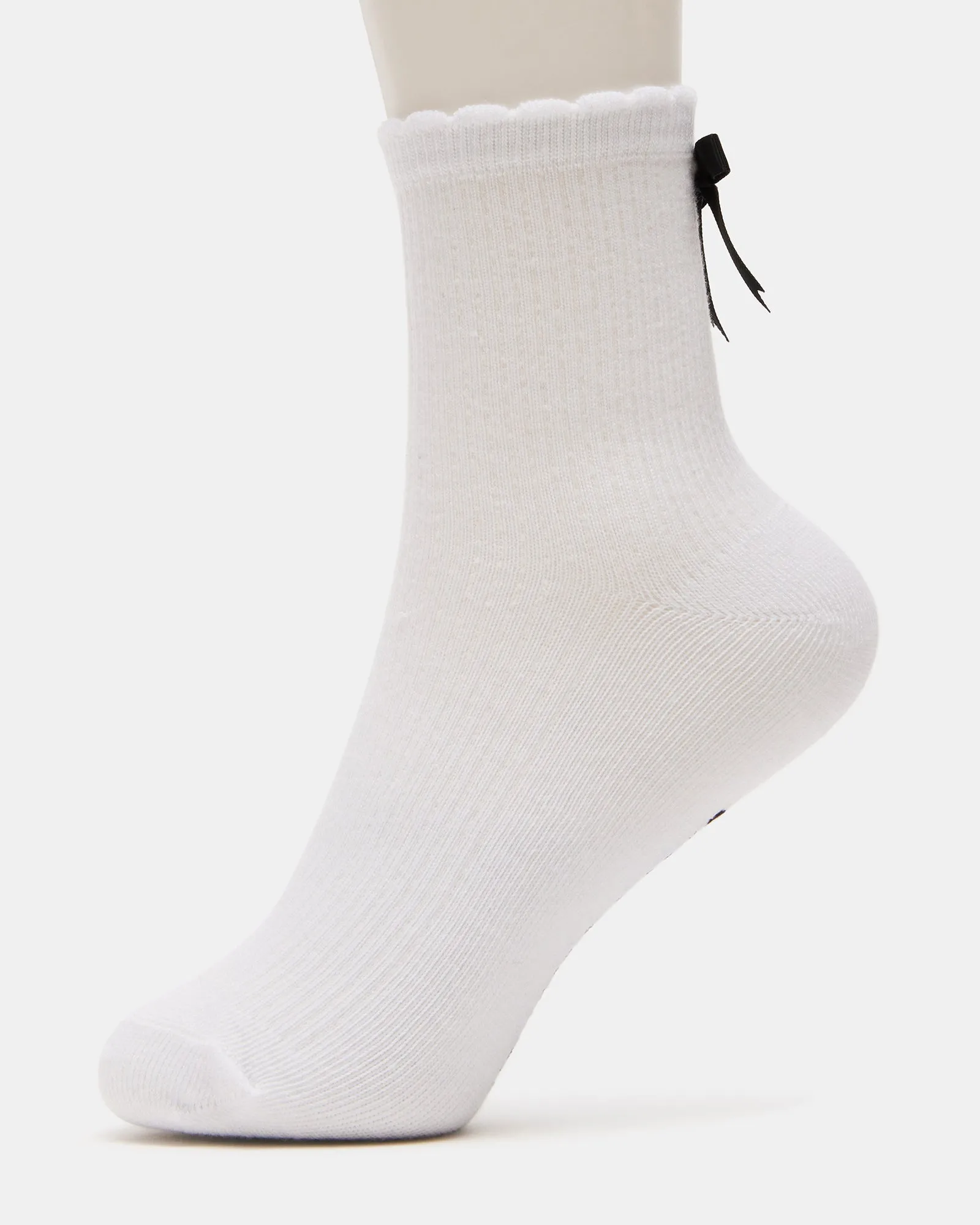 BOW SOCKS WHITE sold by Steve Madden product image thumbnail 2