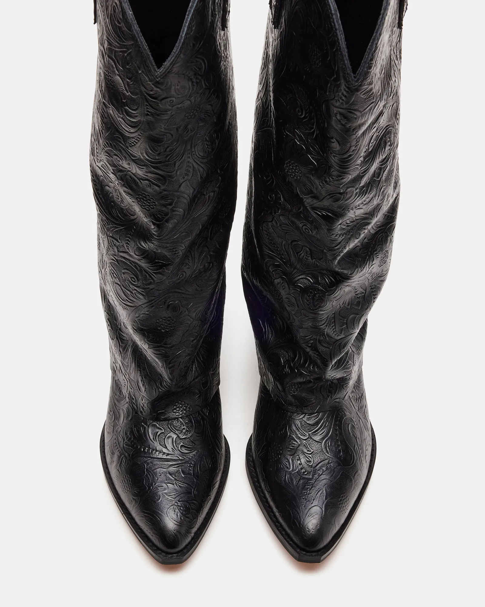 SORVINO EMBOSSED BLACK LEATHER sold by Steve Madden product image thumbnail 4