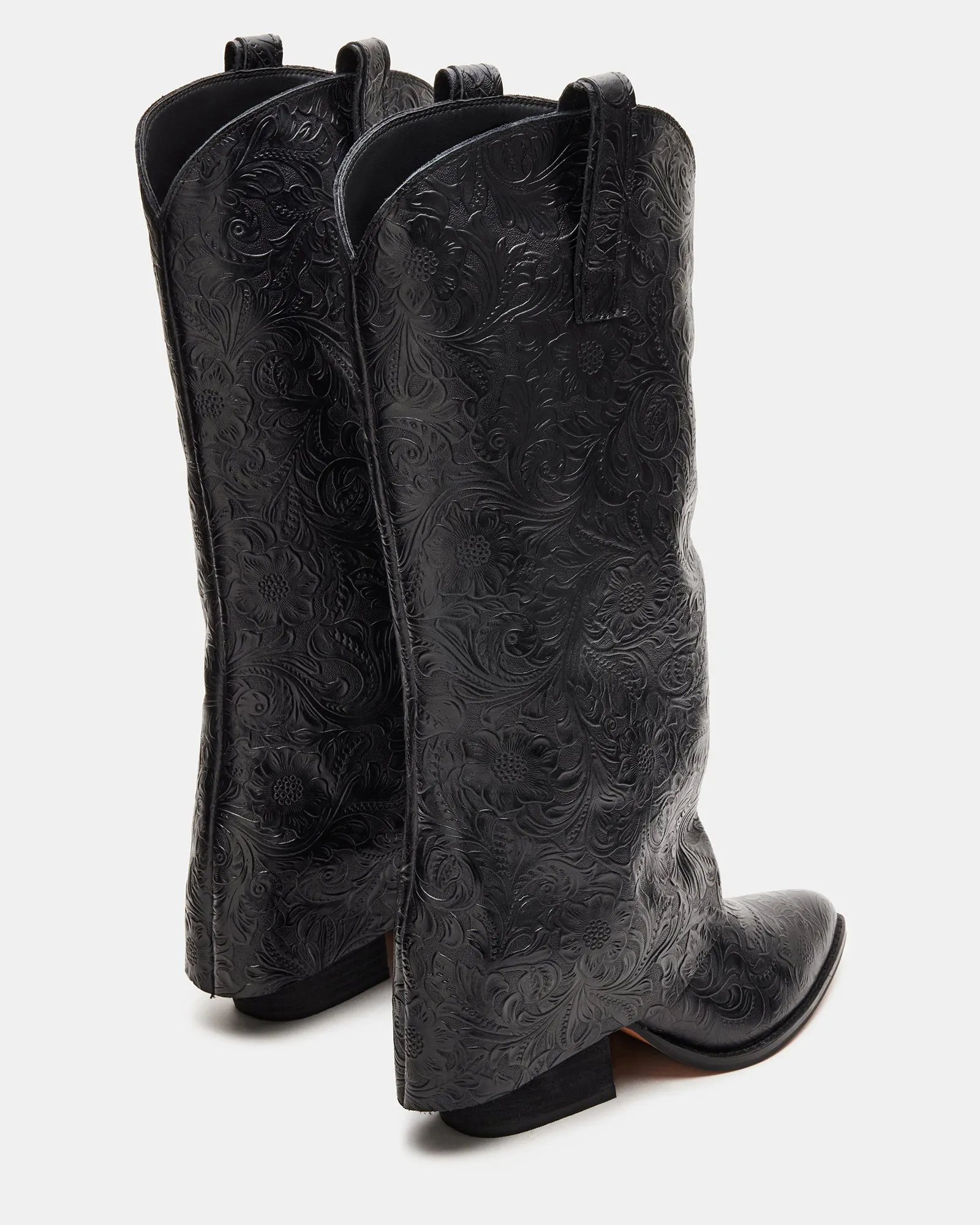 SORVINO EMBOSSED BLACK LEATHER sold by Steve Madden product image thumbnail 5