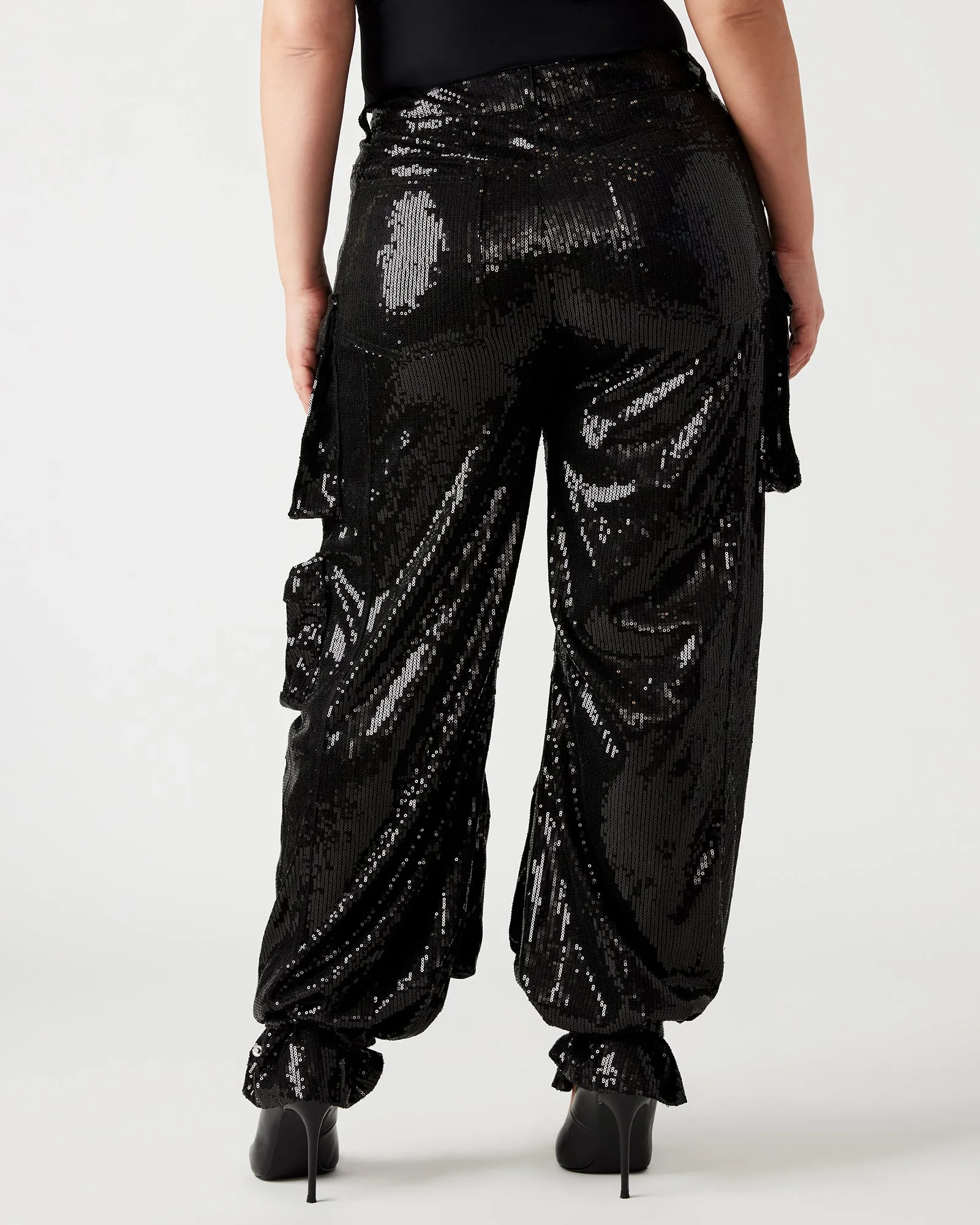 DUO SEQUIN PANT BLACK sold by Steve Madden product image thumbnail 5