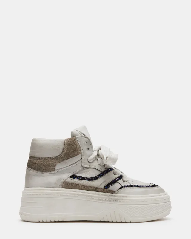 TYRELL WHITE BLACK sold by Steve Madden