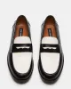 NATAN BLACK/WHITE LEATHER sold by Steve Madden