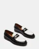 NATAN BLACK/WHITE LEATHER sold by Steve Madden