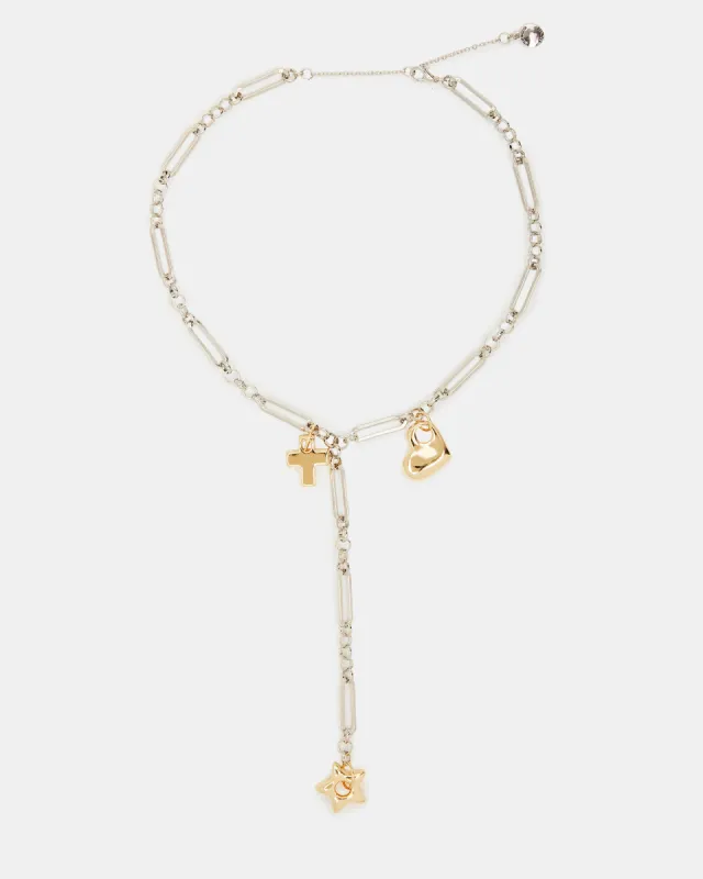 PUFFY CHARM Y NECKLACE MULTI sold by Steve Madden