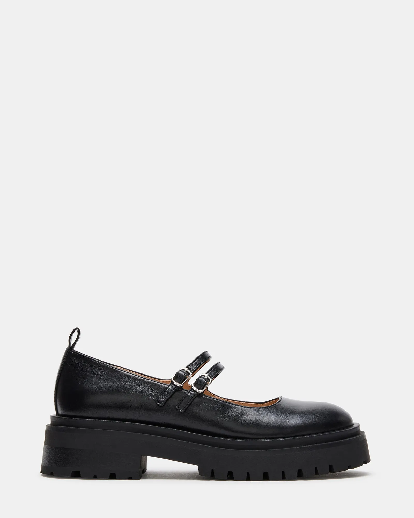 LUCINE BLACK LEATHER sold by Steve Madden