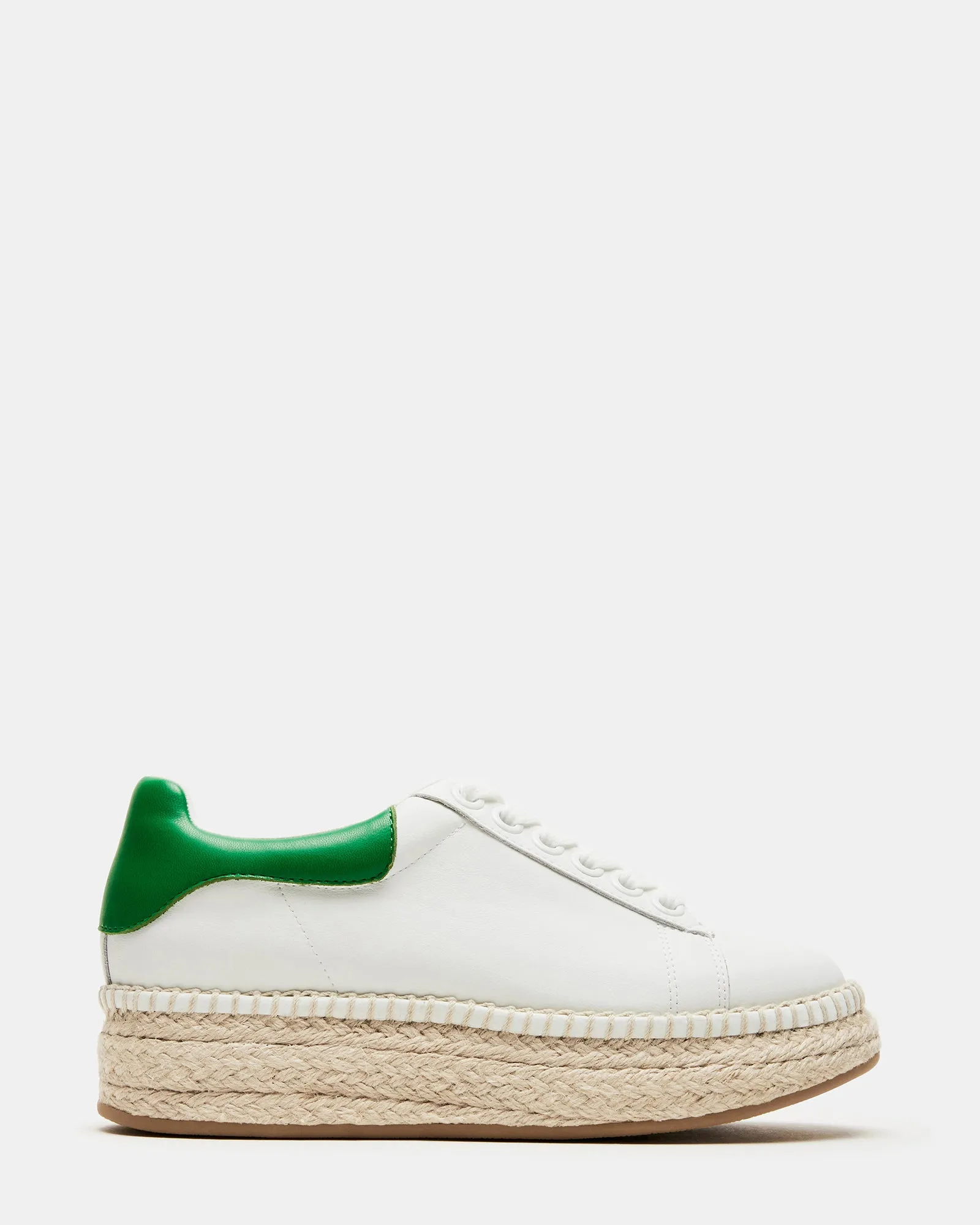 GLANCE WHITE/GREEN sold by Steve Madden