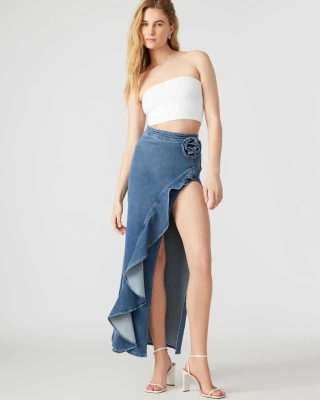 ALAMEDA DENIM SKIRT sold by Steve Madden