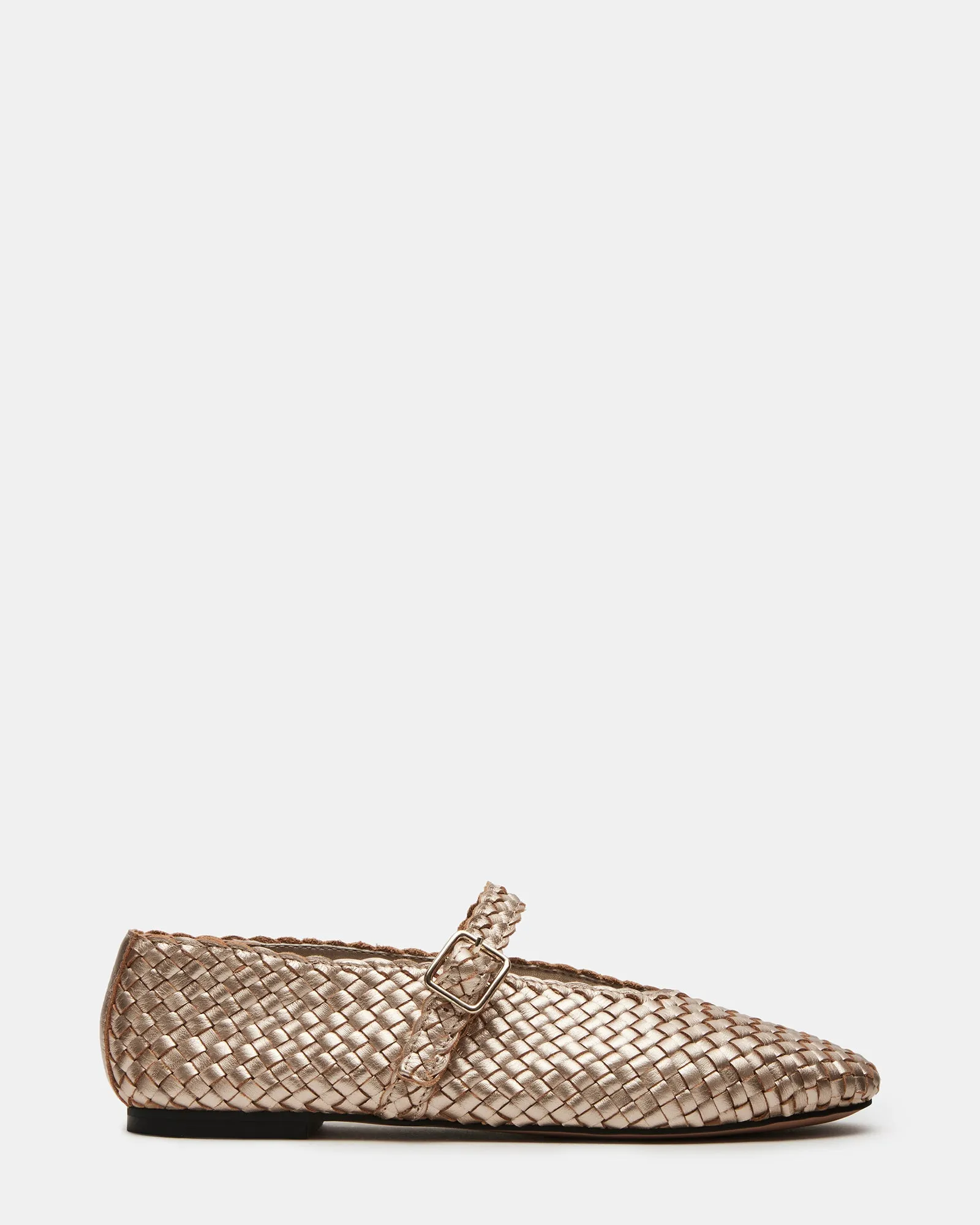 DREAMING WOVEN GOLD LEATHER sold by Steve Madden