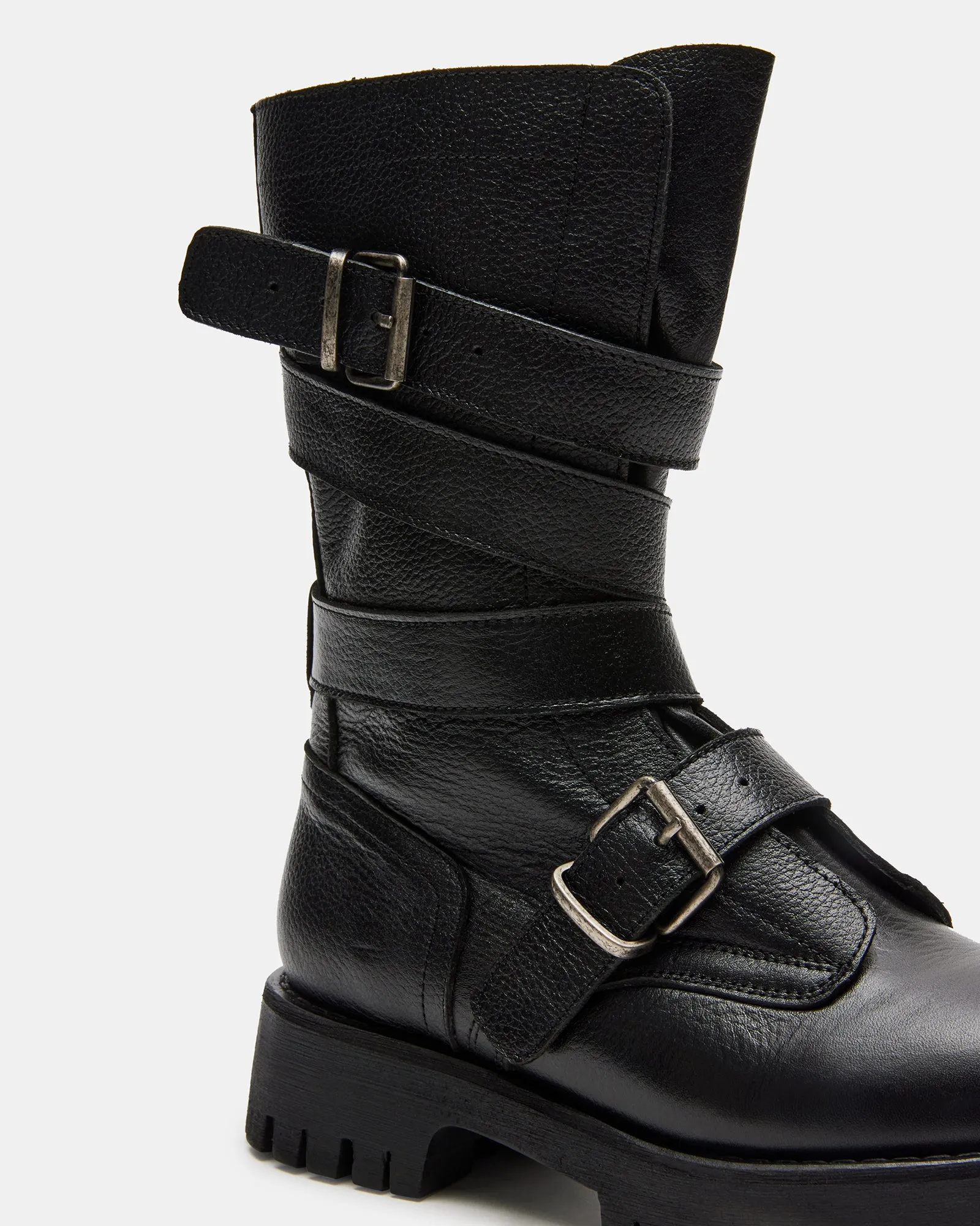 TRENTON BLACK LEATHER sold by Steve Madden product image thumbnail 4
