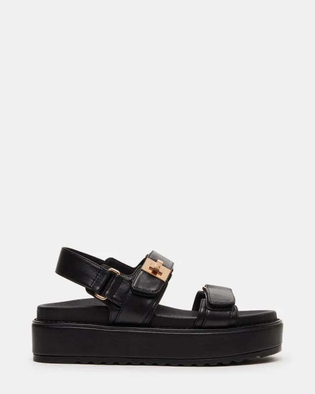 BIGMONA BLACK LEATHER - SM REBOOTED sold by Steve Madden