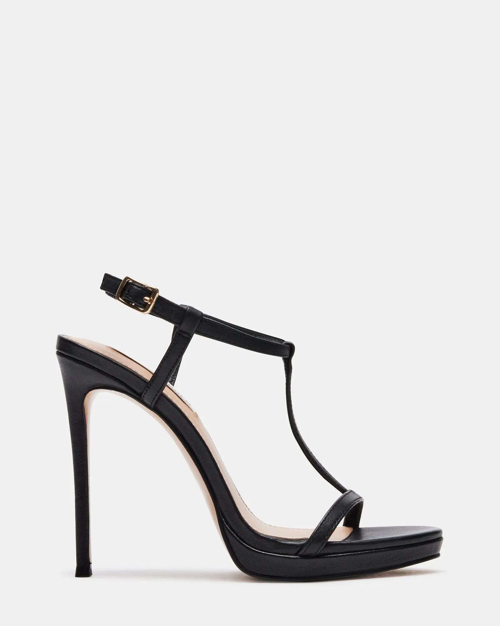 WILMA BLACK LEATHER sold by Steve Madden