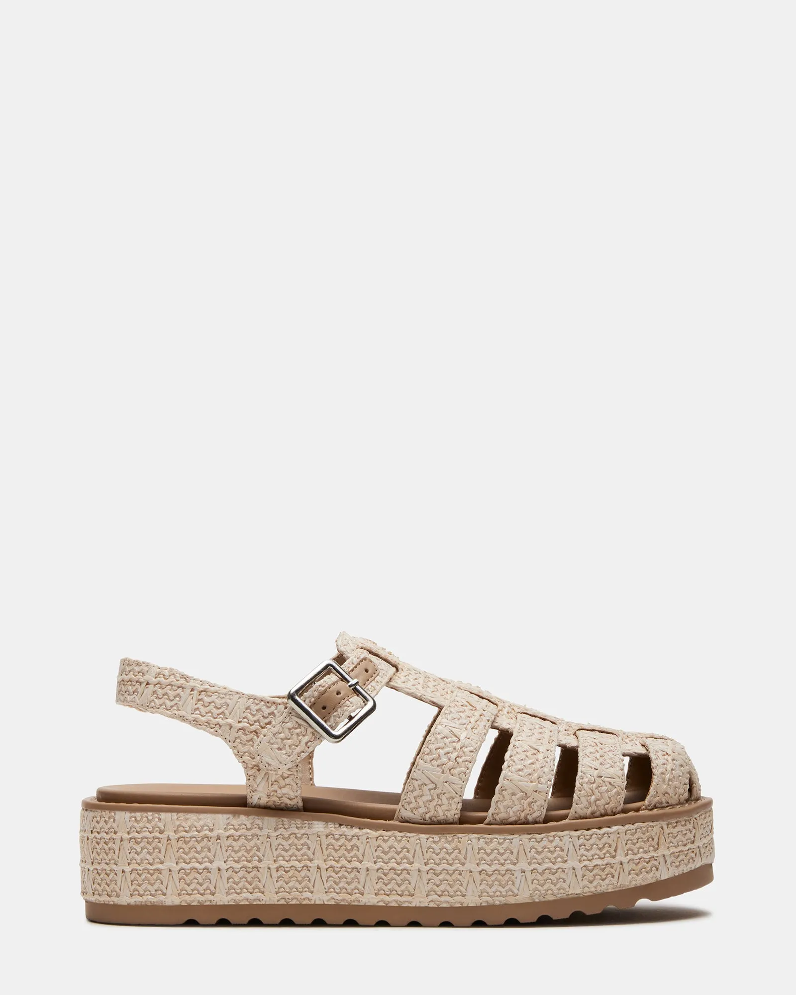 BENSON NATURAL RAFFIA sold by Steve Madden