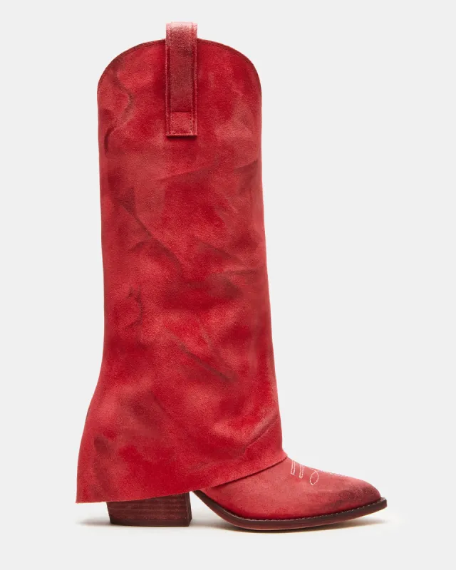 SORVINO RED SUEDE sold by Steve Madden