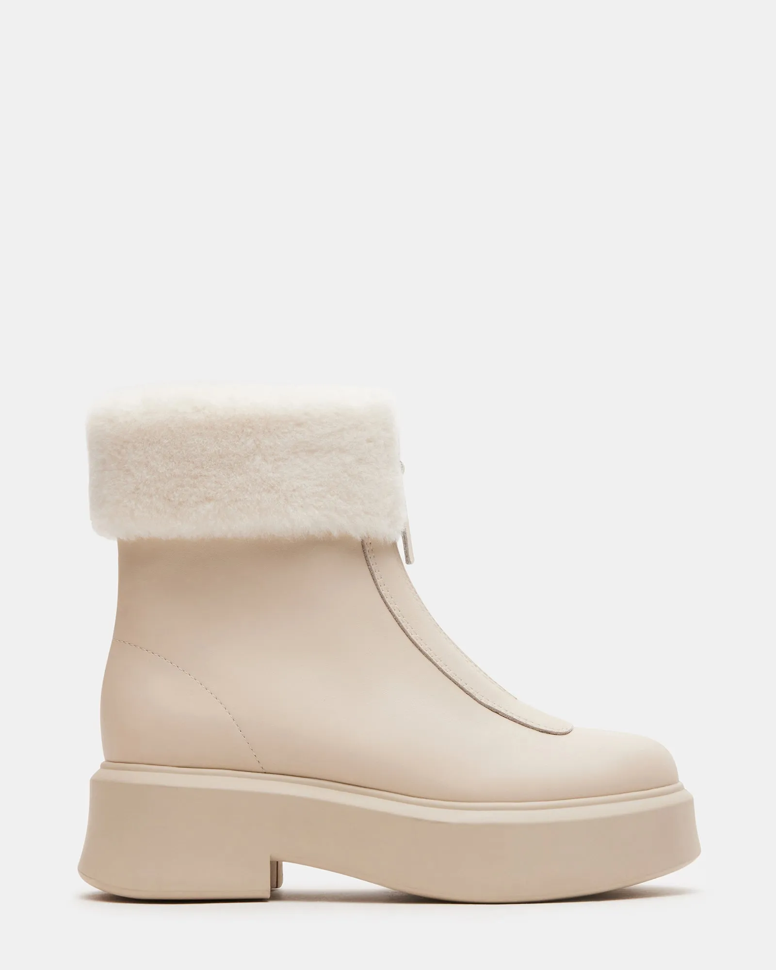 JONES FAUX FUR BONE LEATHER sold by Steve Madden