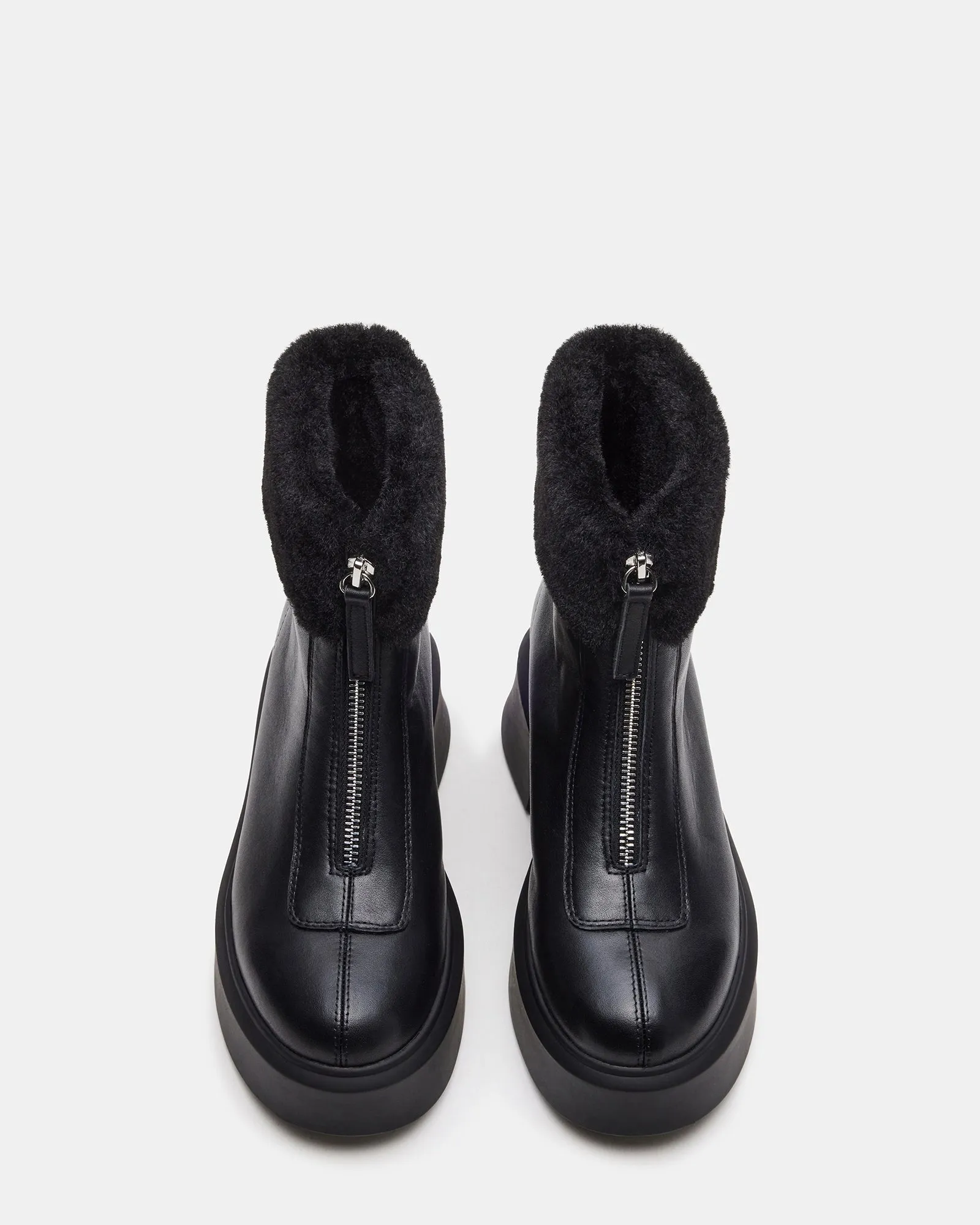 JONES FAUX FUR BLACK LEATHER sold by Steve Madden product image thumbnail 5