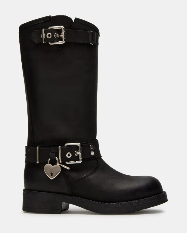 KEEPER BLACK LEATHER sold by Steve Madden
