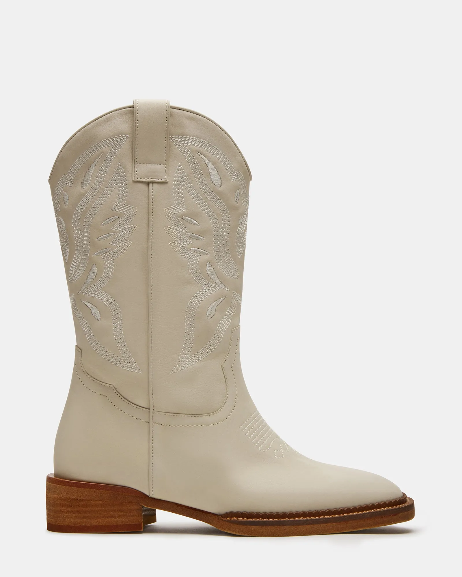FRONTIER WHITE LEATHER sold by Steve Madden