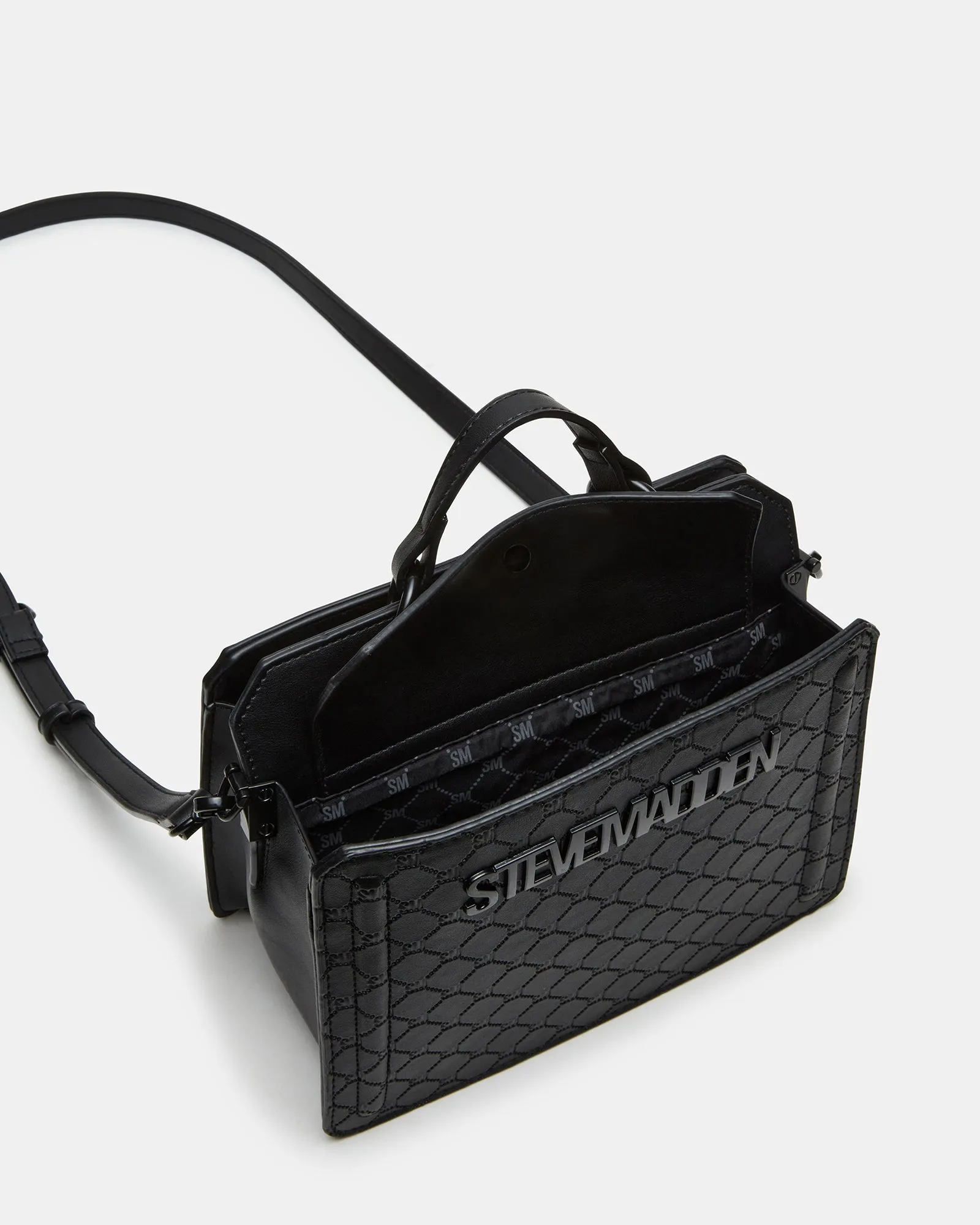 EVELYN DIAMOND LOGO BAG BLACK sold by Steve Madden product image thumbnail 4