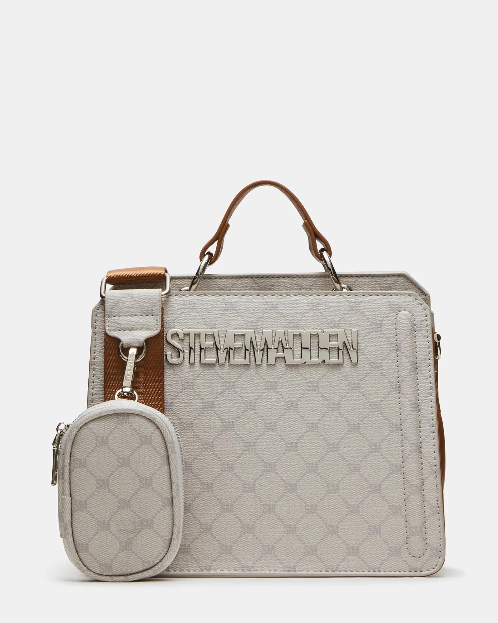 EVELYN DIAMOND LOGO BAG CREAM MULTI sold by Steve Madden