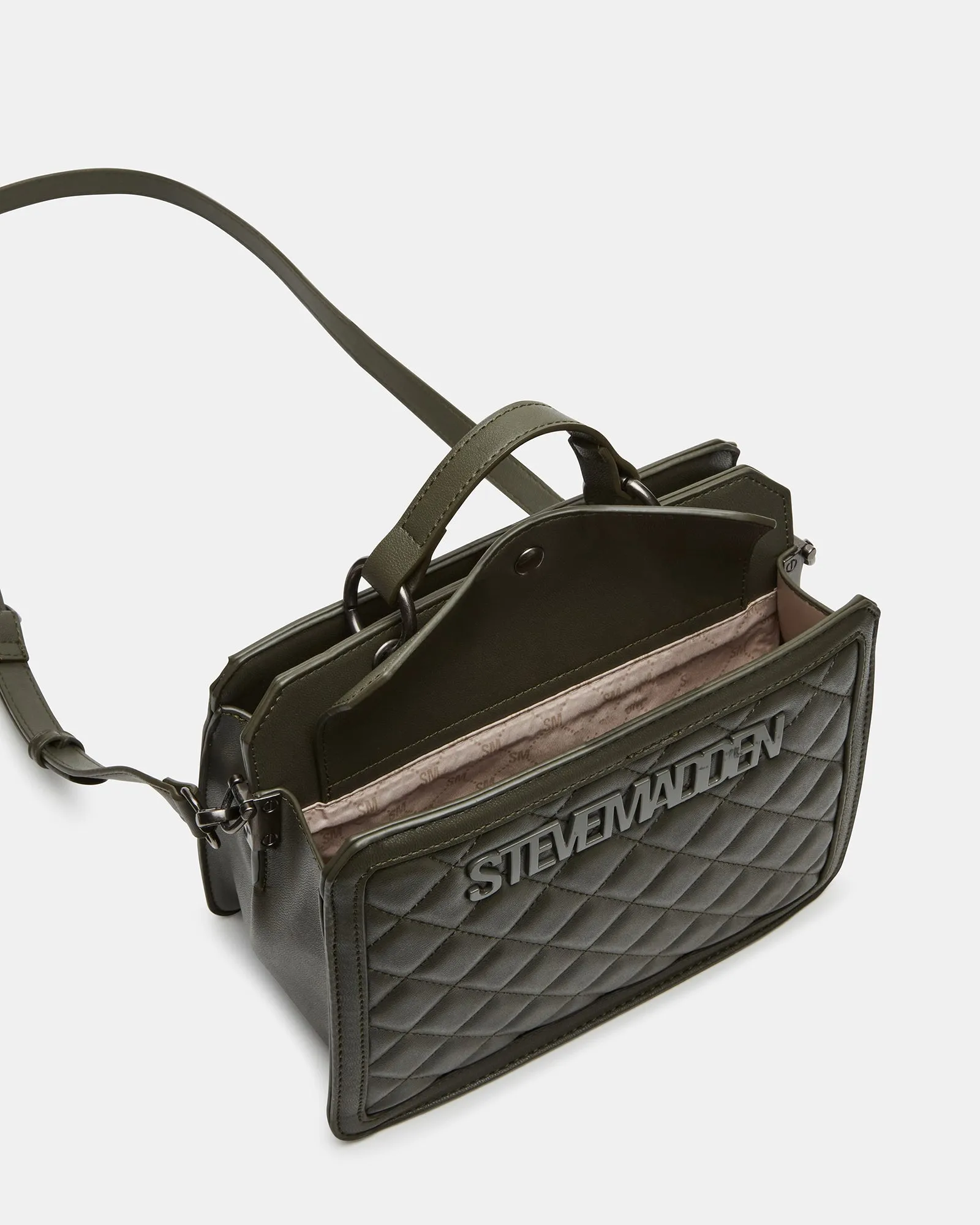 EVELYN BAG OLIVE QUILTED sold by Steve Madden product image thumbnail 4