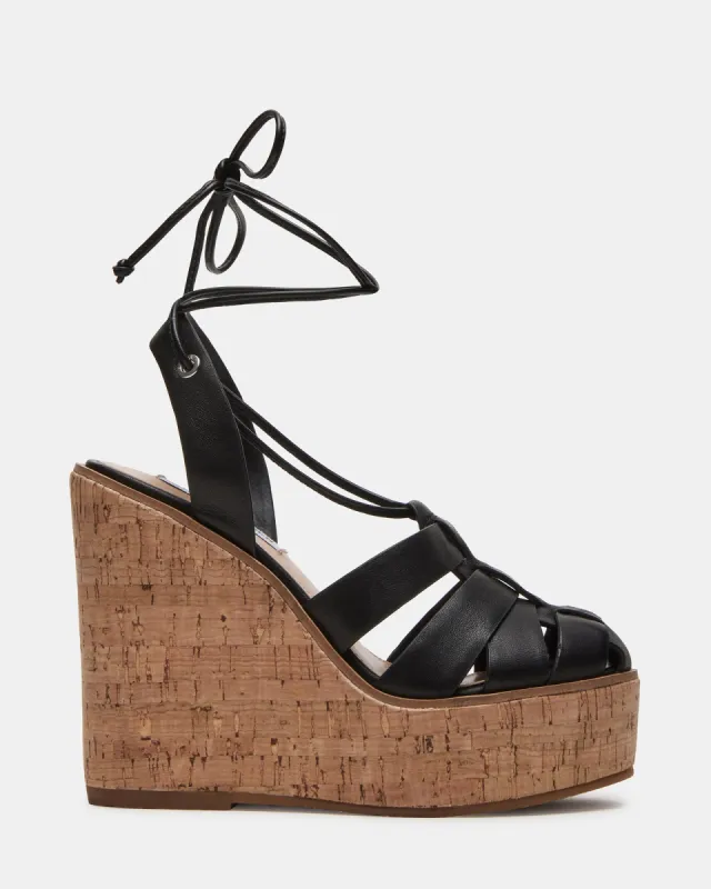 ARBOR BLACK LEATHER sold by Steve Madden
