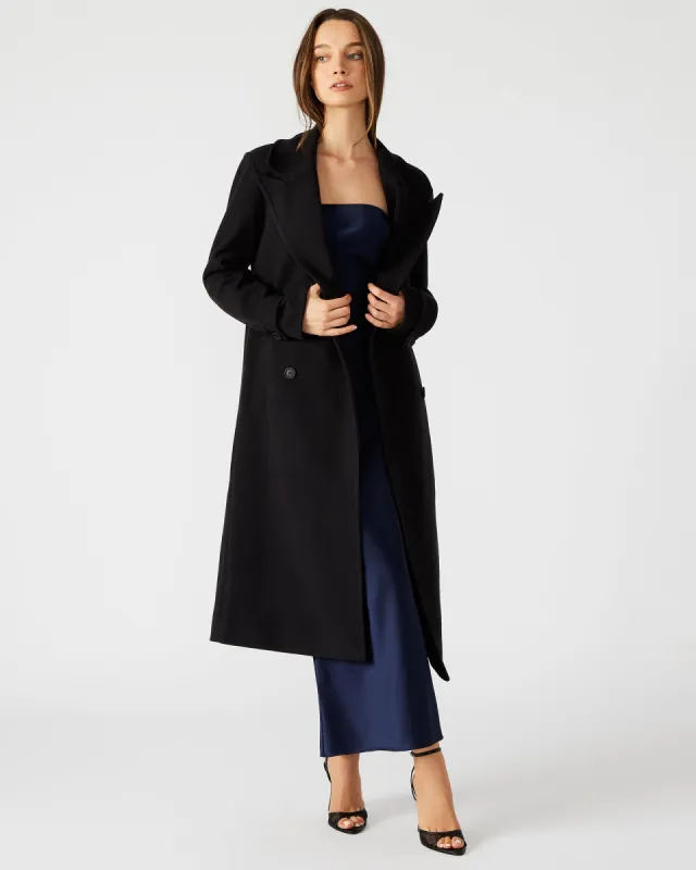 PRINCE COAT BLACK sold by Steve Madden