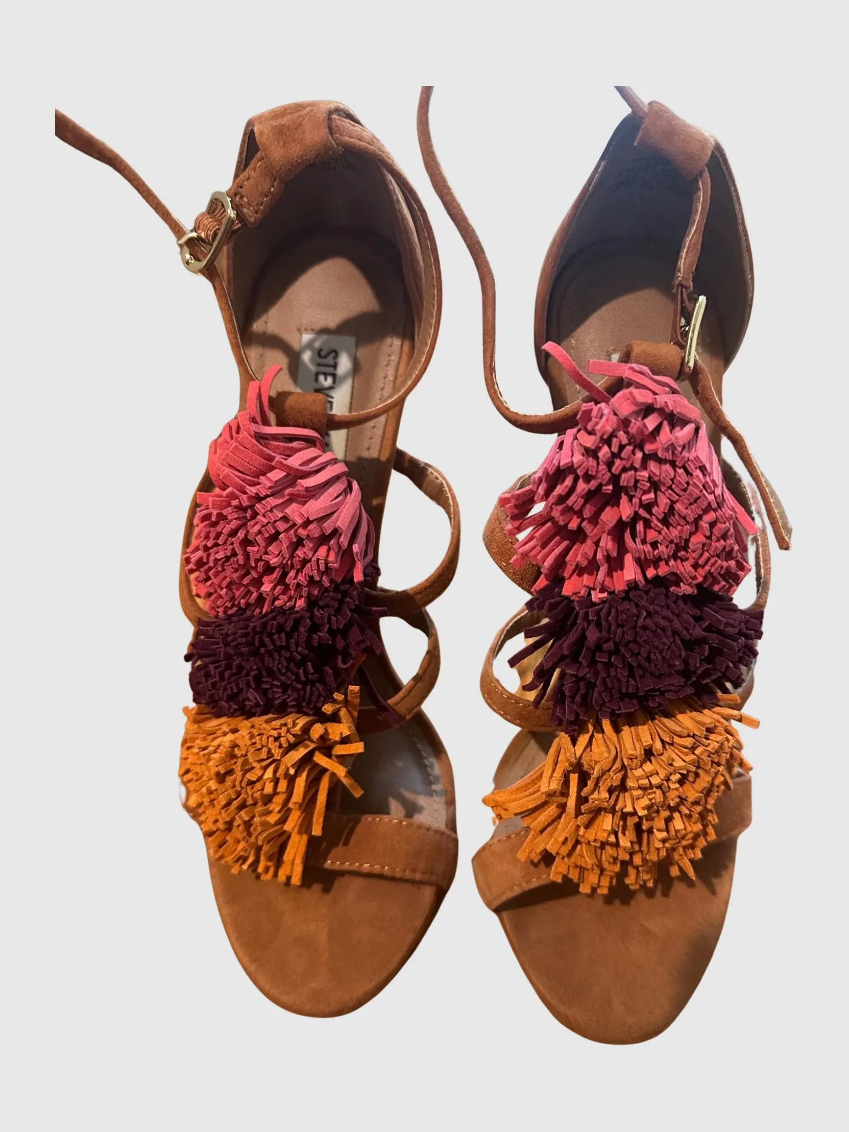 SAVANNNA TAN TASSEL SANDALS - SM REBOOTED sold by Steve Madden