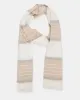 STRIPED OBLONG SCARF NATURAL sold by Steve Madden