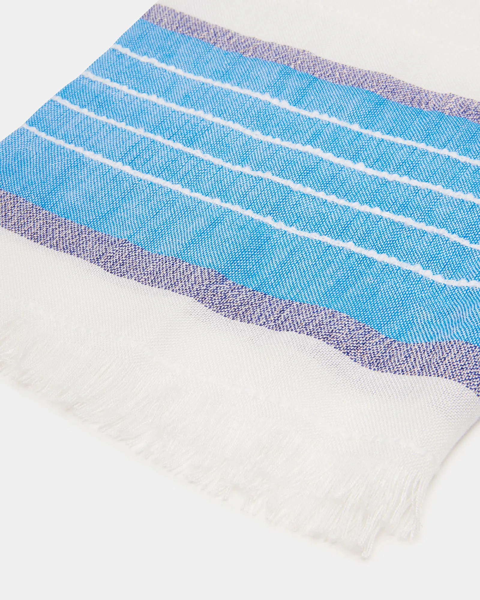STRIPED OBLONG SCARF BLUE sold by Steve Madden product image thumbnail 2