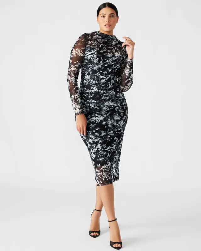 MAUREEN DRESS BLACK/WHITE sold by Steve Madden