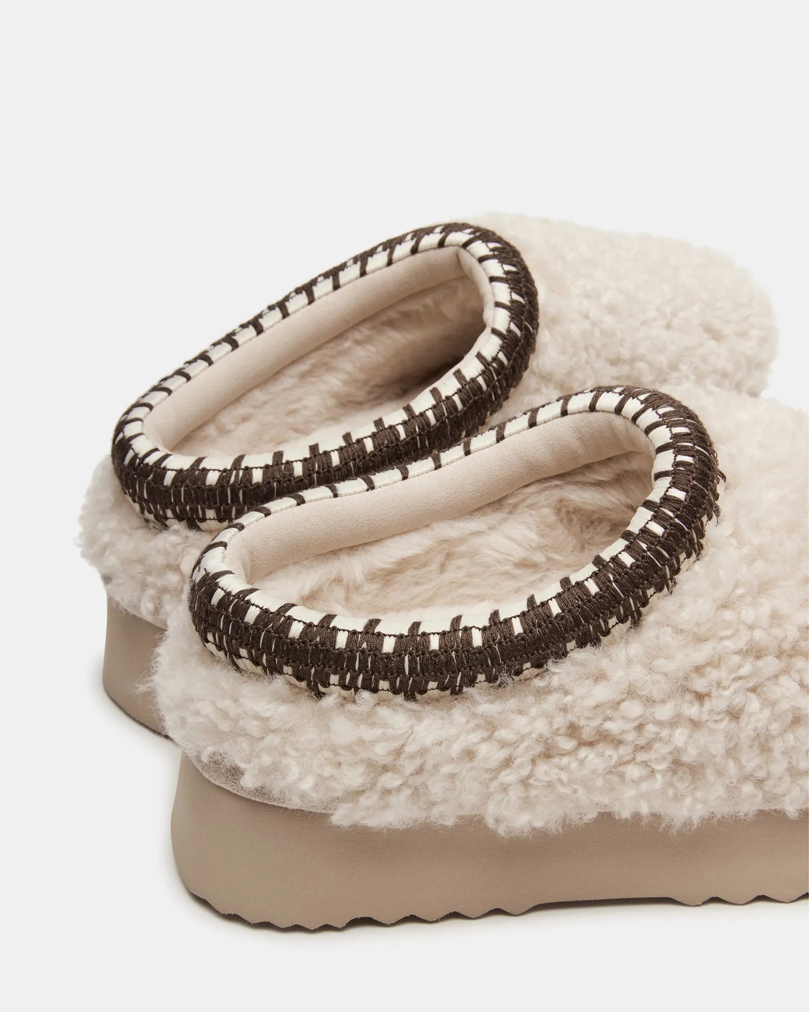 SELENA FAUX SHEARLING NATURAL sold by Steve Madden product image thumbnail 3