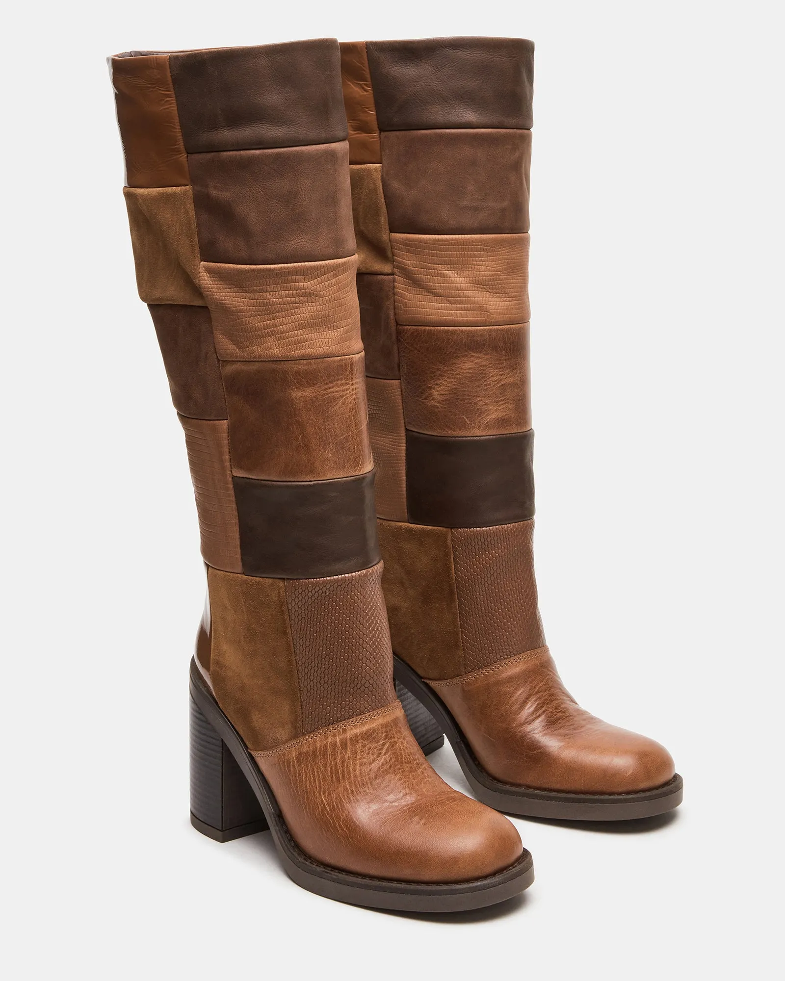 Madden Shoes Steve Madden Patchwork Boots Steve Madden WESTLEY