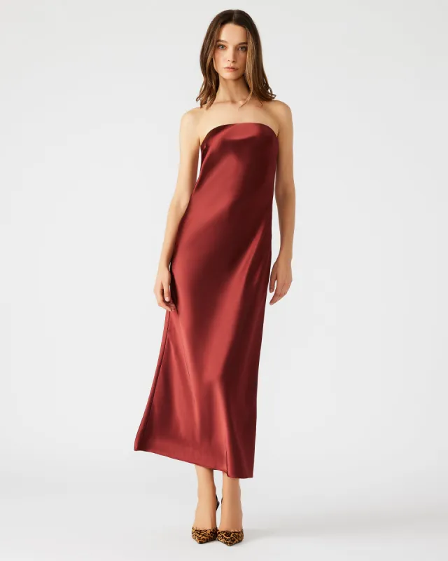 JESSAMINE DRESS BURNT ORANGE sold by Steve Madden