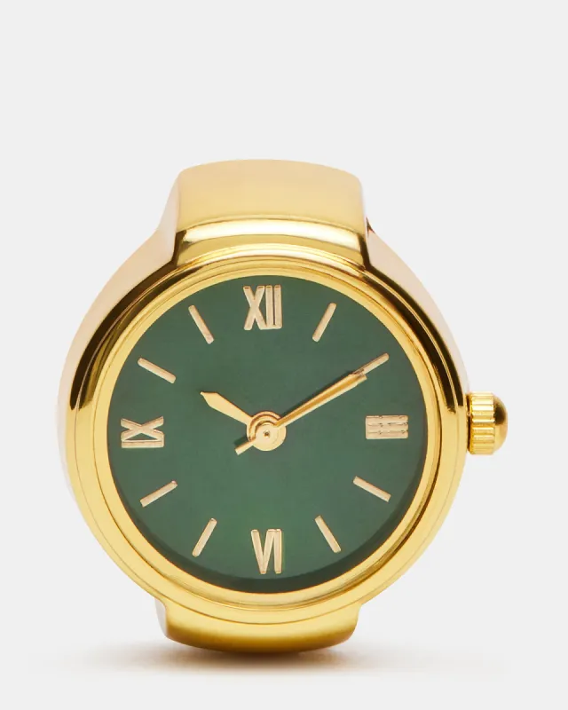 WATCH RING DARK GREEN sold by Steve Madden