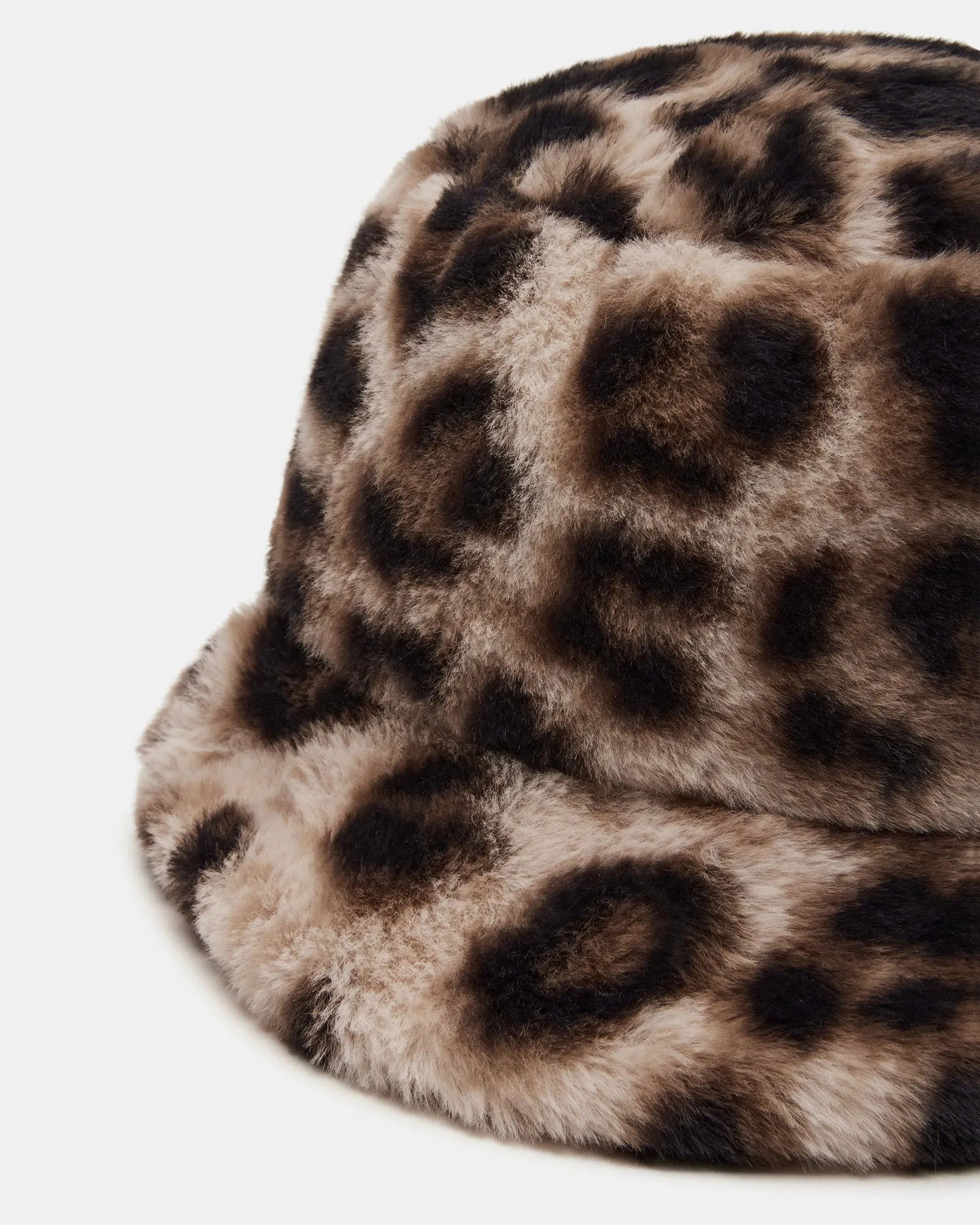 FAUX FUR BUCKET HAT LEOPARD sold by Steve Madden product image thumbnail 2