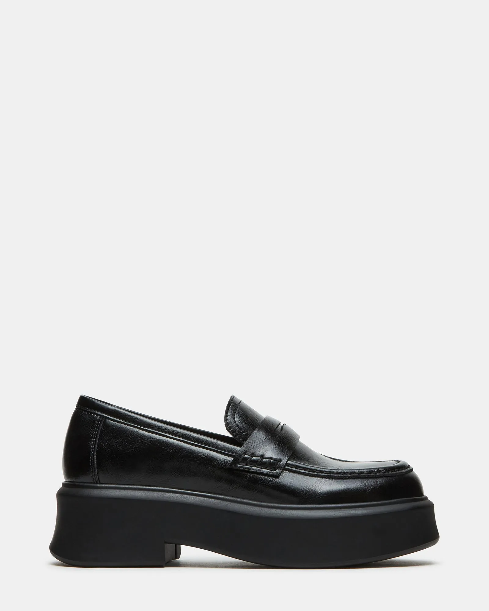 JUBAL BLACK LEATHER sold by Steve Madden