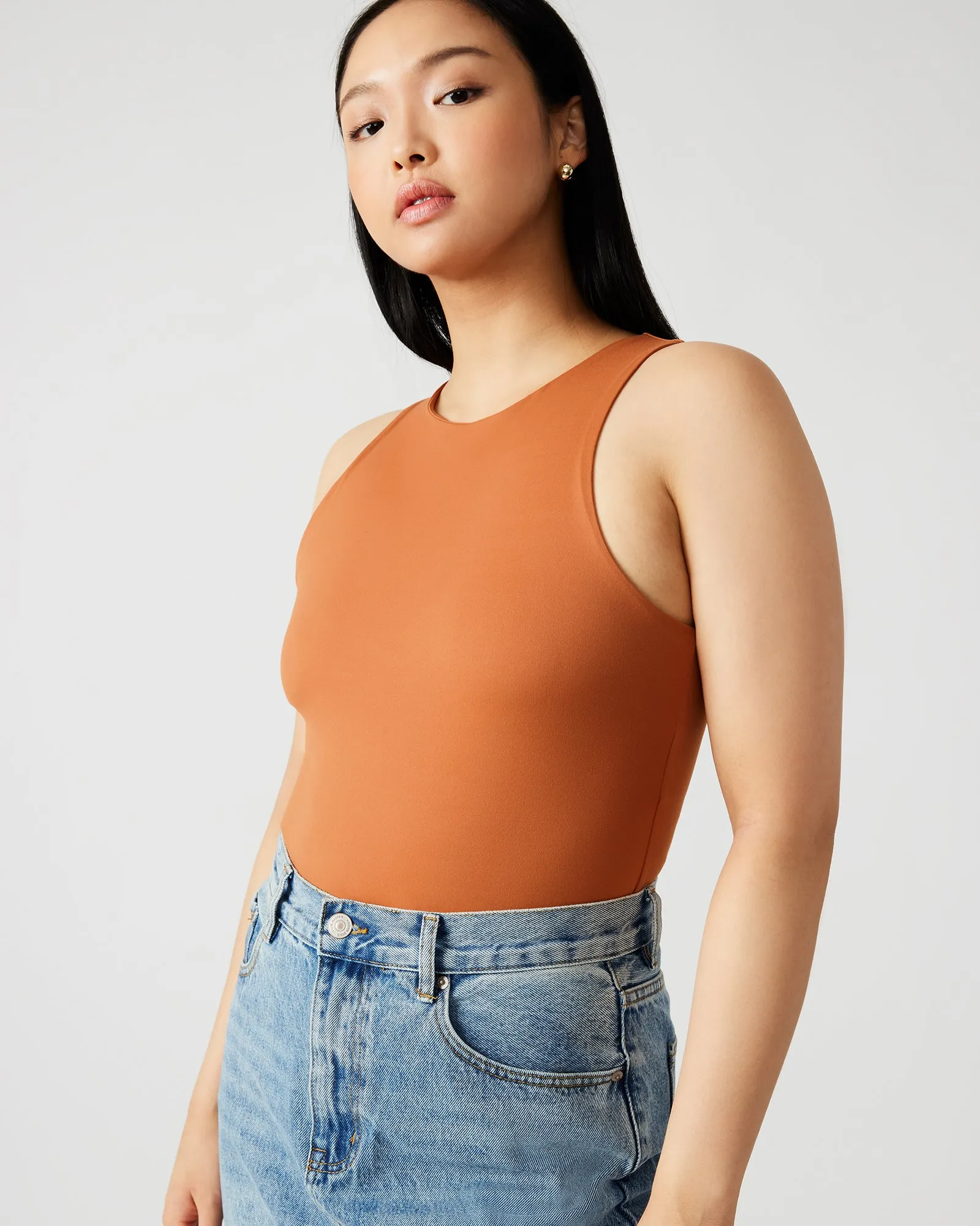 NICO BODYSUIT COGNAC sold by Steve Madden product image thumbnail 2