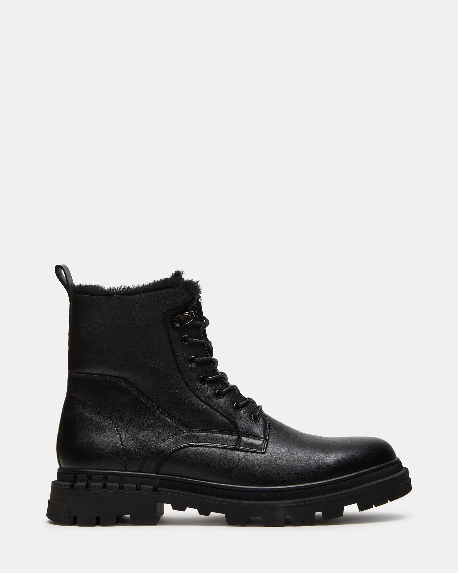 EISEN BLACK LEATHER sold by Steve Madden