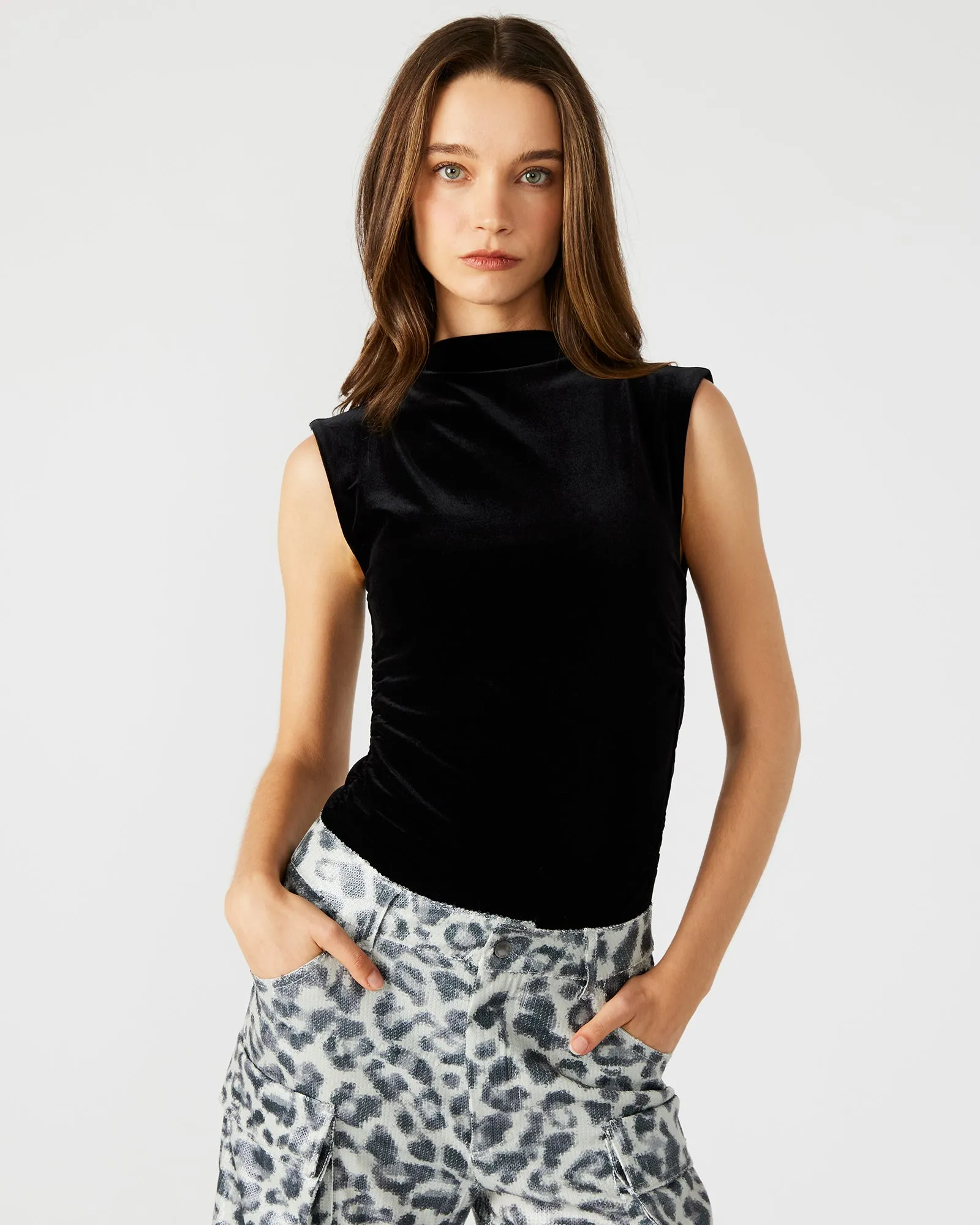 NIKOLA BODYSUIT BLACK sold by Steve Madden