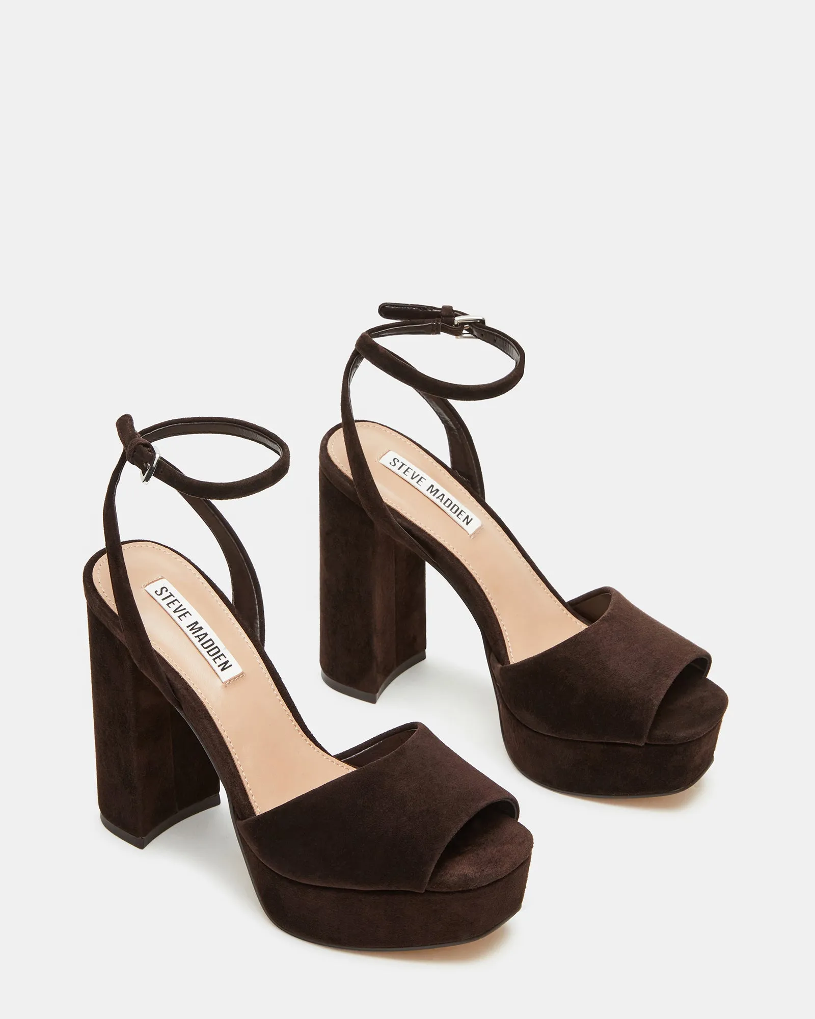 LOURDES CHOCOLATE BROWN SUEDE sold by Steve Madden product image thumbnail 3