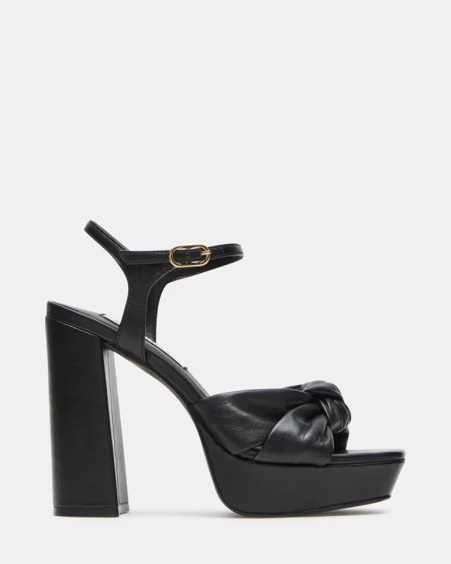 JOYRIDE BLACK LEATHER made by Steve Madden