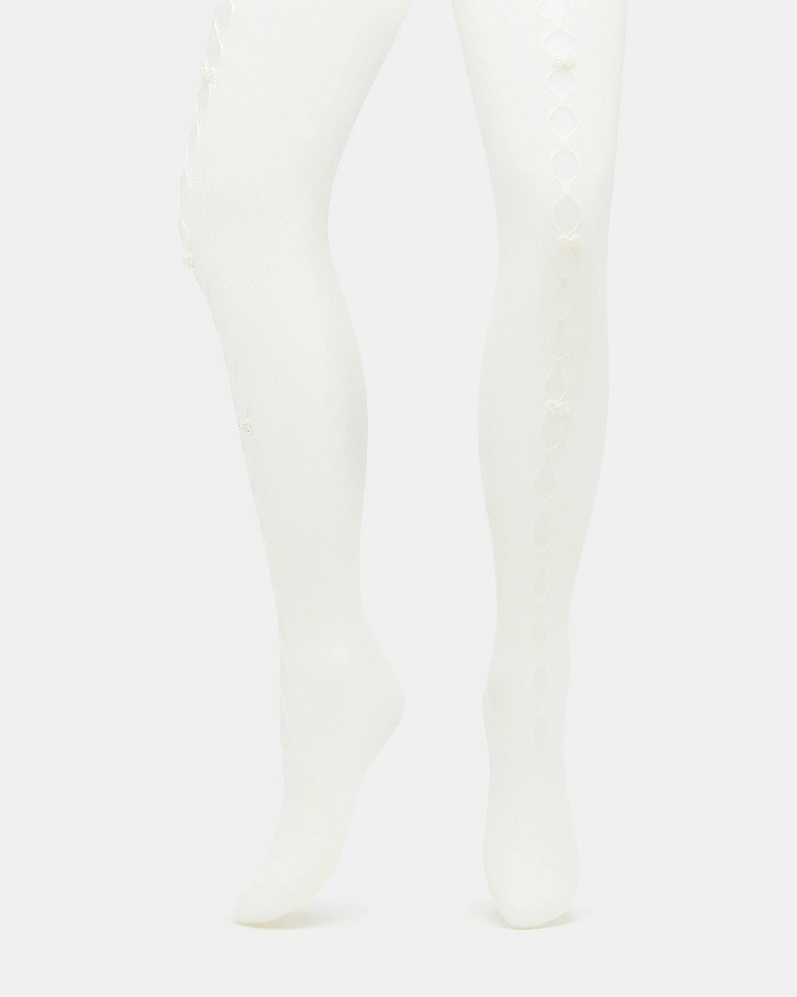 FISHNET PEARL TIGHTS OFF-WHITE sold by Steve Madden